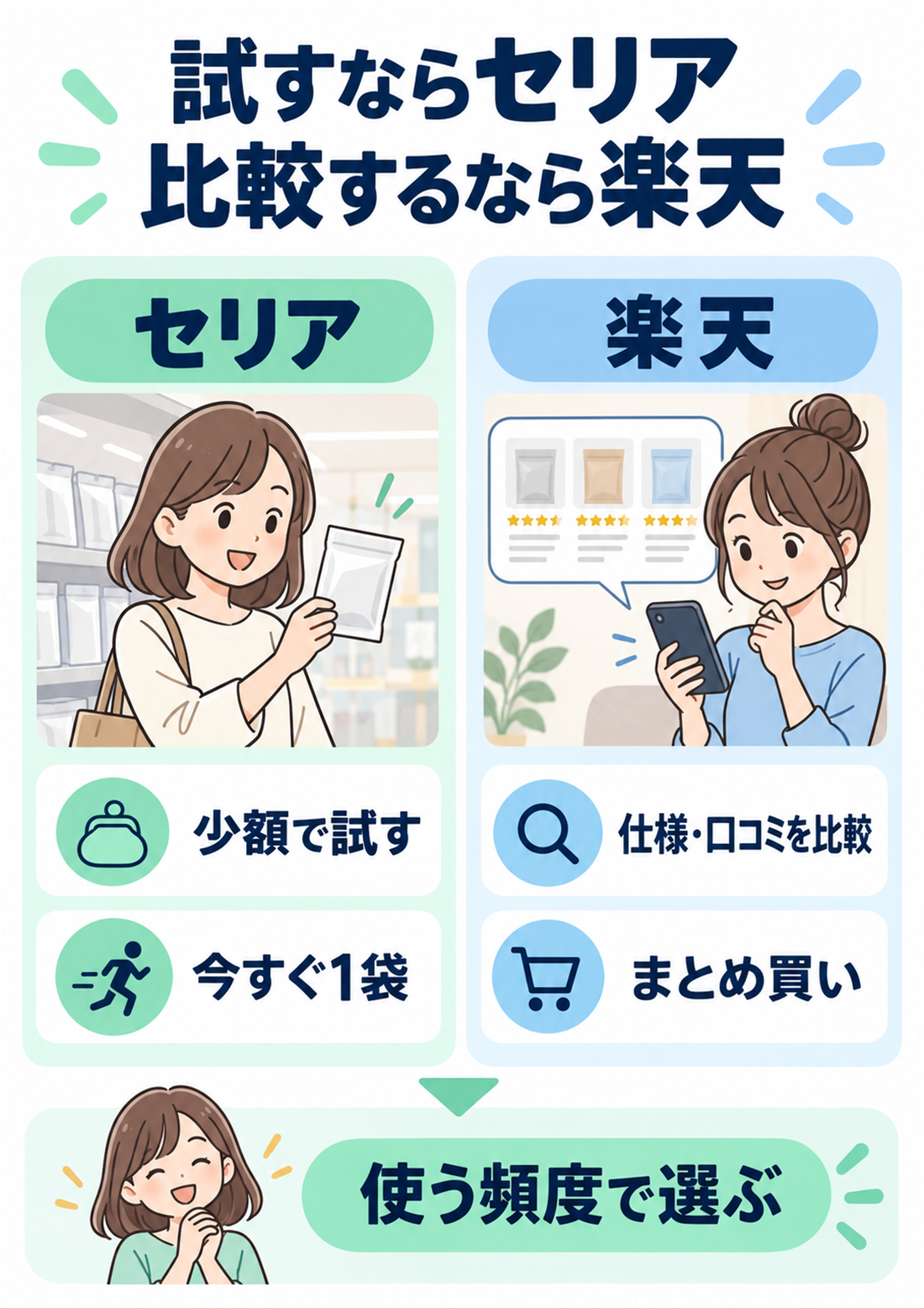 セリアと楽天市場の冷感マスク購入先比較